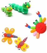 Zabawki kreatywne - ﻿Super Clay Magiczna Piankolina Sensoryczna 12 kolorów - miniaturka - grafika 1