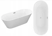 Wanny - Wanna wolnostojąca biała 160 cm Lizbona Hydrosan - miniaturka - grafika 1
