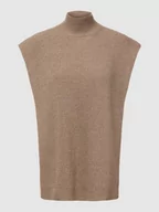 Swetry damskie - Ponczo z imitacji dzianiny model ‘GRIFFIN’ - miniaturka - grafika 1