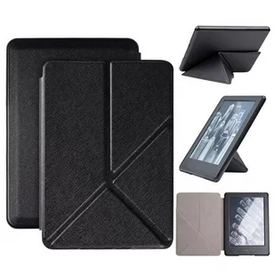 Etui Składane Origami Na Czytnik Kindle 10 6" Czarne - Etui do czytników e-book - miniaturka - grafika 1