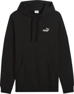 Bluzy męskie - Bluza męska Puma ESS Small No.1 Logo Hoodie TR czarna 682576 01 L - miniaturka - grafika 1