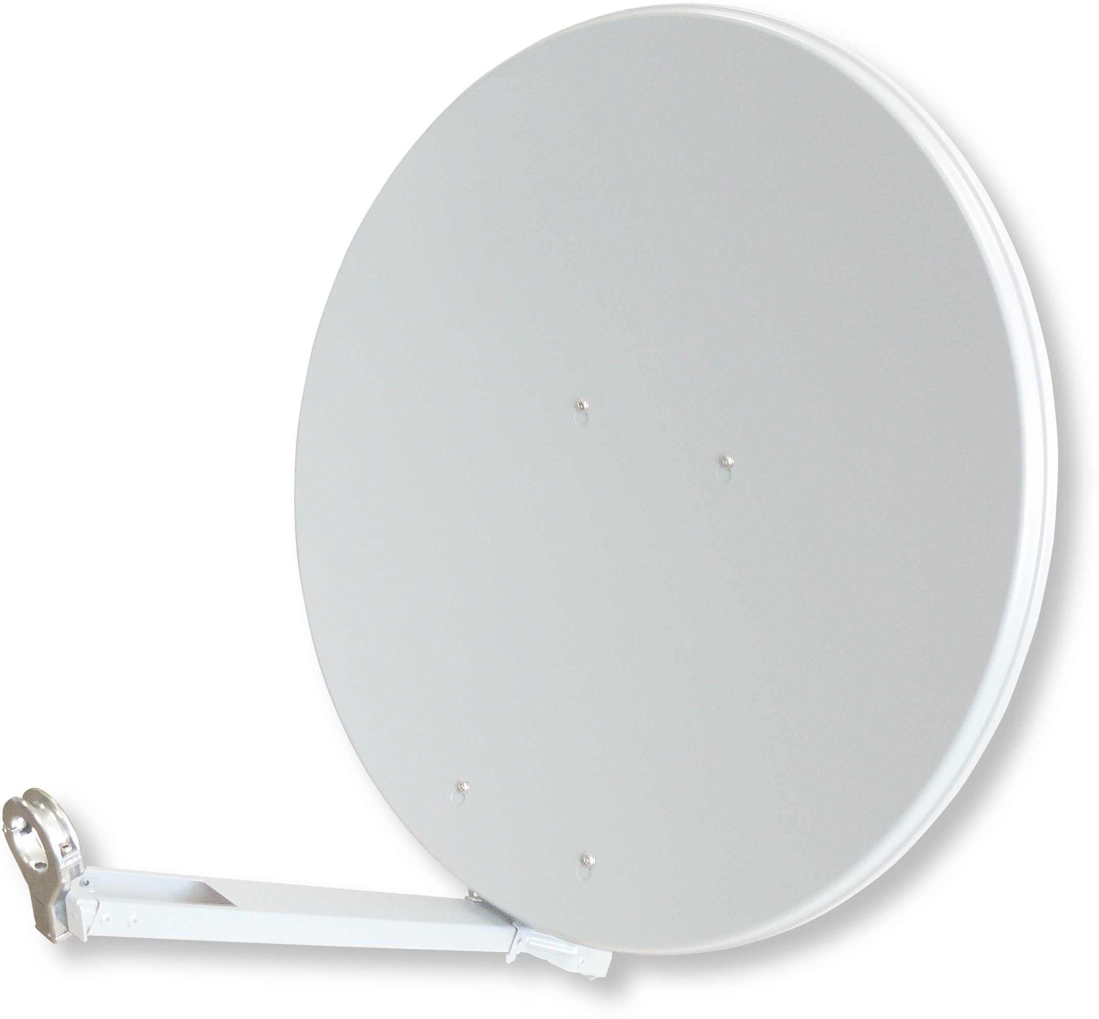 Schwaiger Antena satelitarna aluminiowy Classic-Line 860 85x90cm - Biały: RAL 7035 790612