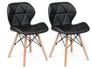 Krzesła - Sofotel Nowoczesne krzesło skandynawskie Sofotel Sigma - czarne 2 szt. 270200-2 - miniaturka - grafika 1