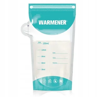 Woreczki do Przechowywania Pokarmu Mleka Mrożenia Sterylne 150ml 25 szt/ Warmener - Akcesoria do karmienia - miniaturka - grafika 1