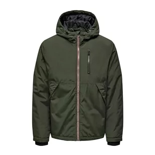ONLY & SONS ONSJAYDEN Kurtka męska z kapturem OTW VD Parka, Peat, XXL, Peat, XXL - Kurtki męskie - miniaturka - grafika 1
