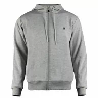 Bluzy męskie - Bluza Dresowa Męska Z Kapturem Captain Mike® Szara Xl - miniaturka - grafika 1