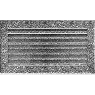 Akcesoria kominkowe - Kratki.pl KRATKA KOMINKOWA FRESH CZARNO-SREBRNA 170X300 MM 30CS/FRESH - miniaturka - grafika 1