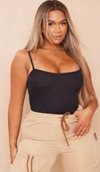 Odzież ciążowa - PRETTYLITTLETHING BODY PRĄŻKOWANE CZARNE S EJS - miniaturka - grafika 1