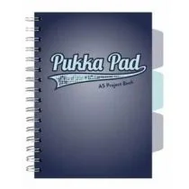 Kołozeszyt Pukka Pad A5 Project Book Navy granatowy kratka - Zeszyty szkolne - miniaturka - grafika 1