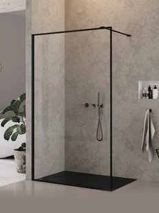 Czarna ścianka prysznicowa rozmiar 70 cm pełna rama EXK-5555 New Modus Black - Ścianki i drzwi prysznicowe - miniaturka - grafika 1