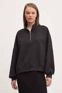Bluzy damskie - Vans bluza damska kolor czarny gładka VN000J4JBLK1 - miniaturka - grafika 1