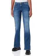 Spodnie damskie - Pinko Frida Flare Denim Stretch Vint Dżinsy damskie, Pjz_pranie Vintage Średni Ciemny, 27 - miniaturka - grafika 1
