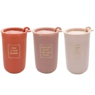 Kubki termiczne - Kubem z podwójnymi ściankami i pokrywką Autumn 330 ml mix kolorów - miniaturka - grafika 1