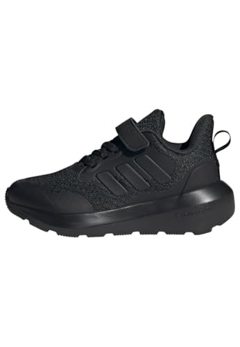 adidas Fortarun 2.0 Buty dziecięce, Niskie Buty Do Piłki Nożnej, Core Black/Core Black/Grey Six, 33 1/2, Czarny szary, 33.5 EU