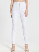 Spodnie damskie - Sinsay - Jeansy skinny high waist - biały - miniaturka - grafika 1