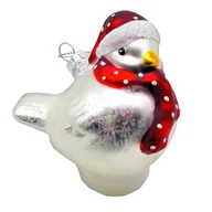 Ozdoby bożonarodzeniowe - Zawieszka ptaszek szkło - miniaturka - grafika 1