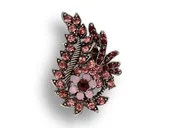 Broszki - BROSZKA damska z kryształkami - miniaturka - grafika 1