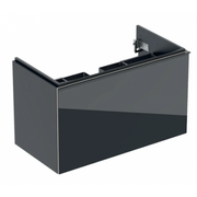 Szafki łazienkowe - GEBERIT GEBERIT 500.612.16.1 Dolna szafka pod umywalkę Acanto B90 z jedną szufladą i jedną szufladą wewnętrzną syfon oszczędzający przestrzeń czarny mat - miniaturka - grafika 1
