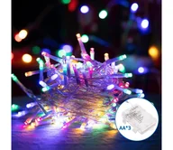 Lampy ogrodowe - Aigostar - LED Zewnętrzny łańcuch bożonarodzeniowy 50xLED/8 funkcji 3xAA 5,3m IP44 wielobarwny - miniaturka - grafika 1