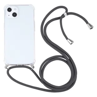 König Design Etui kompatybilne z Apple iPhone 13 Plastikowe etui na telefon komórkowy z łańcuszkiem - Etui na telefon komórkowy szare - Etui i futerały do telefonów - miniaturka - grafika 1