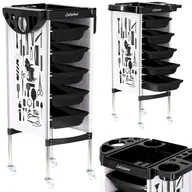 Meble fryzjerskie - Pomocnik fryzjerski wózek stolik na kółkach do farbowania X11-6 do salonu kosmetycznego szafka z szufladami - miniaturka - grafika 1