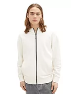 Bluzy męskie - Bluza męska Tom Tailor Denim Jacket, 12906 - Wool White, XXL - miniaturka - grafika 1