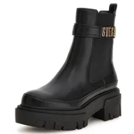 Botki damskie - Guess Czarne Damskie Botki Na Jesień Ocieplane 40 - miniaturka - grafika 1