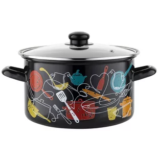 Garnek emaliowany Emalia Polska Pleszew Malena 22 cm 4,7 l - Garnki - miniaturka - grafika 1