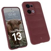 Etui i futerały do telefonów - Bizon Pancerne etui Case Tur do Oppo Reno13, burgundowe - miniaturka - grafika 1
