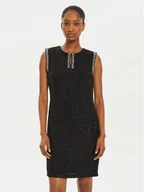 Sukienki - Rinascimento Sukienka dzianinowa CFC0019574002 Czarny Regular Fit - miniaturka - grafika 1