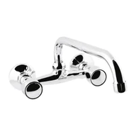 Baterie wannowe i prysznicowe - Bateria umywalkowo-zlewozmywakowa Modena typu U 20 cm chrom Invena - miniaturka - grafika 1