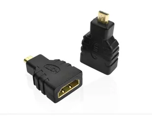 Adapter Hdmi żeński micro Hdmi męski Przejściówka - Adaptery i przejściówki - miniaturka - grafika 2