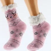 Skarpetki dla dzieci - Grube Antypoślizgowe Zimowe Skarpetki Dziecięce 32-35 - miniaturka - grafika 1