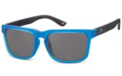 Okulary przeciwsłoneczne - Męskie okulary przeciwsłoneczne MONTANA S26B czarno-niebieskie - Montana - miniaturka - grafika 1