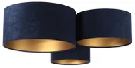 Lampy sufitowe - Granatowo-złoty plafon w stylu glamour S7-C15 - miniaturka - grafika 1