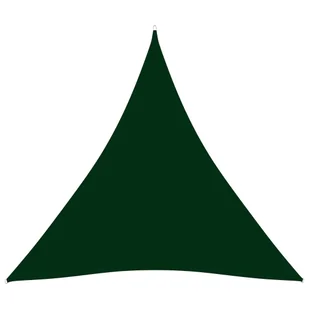 VidaXL Trójkątny żagiel ogrodowy, tkanina Oxford, 4x4x4 m, zielony - Parasole ogrodowe - miniaturka - grafika 1