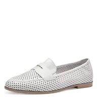 Kapcie damskie - Tamaris Damskie kapcie 1-24210-42, białe wzory, rozmiar 42 EU, White Struct, 42 EU - miniaturka - grafika 1