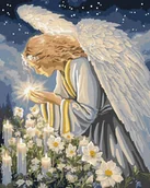 Malowanie po numerach - Ideyka Malowanie po numerach - Modlitwa Anioła 40x50cm - miniaturka - grafika 1