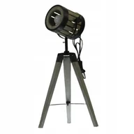 Zabawki zręcznościowe - NOWOCZESNA LAMPA PODŁOGOWA TRÓJNÓG TRIPOD DREWNO - miniaturka - grafika 1