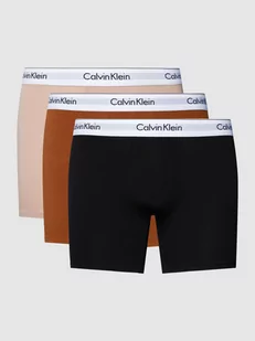 Obcisłe bokserki z paskiem z logo w zestawie 3 szt. model ‘BOXER’ - Majtki męskie - miniaturka - grafika 1