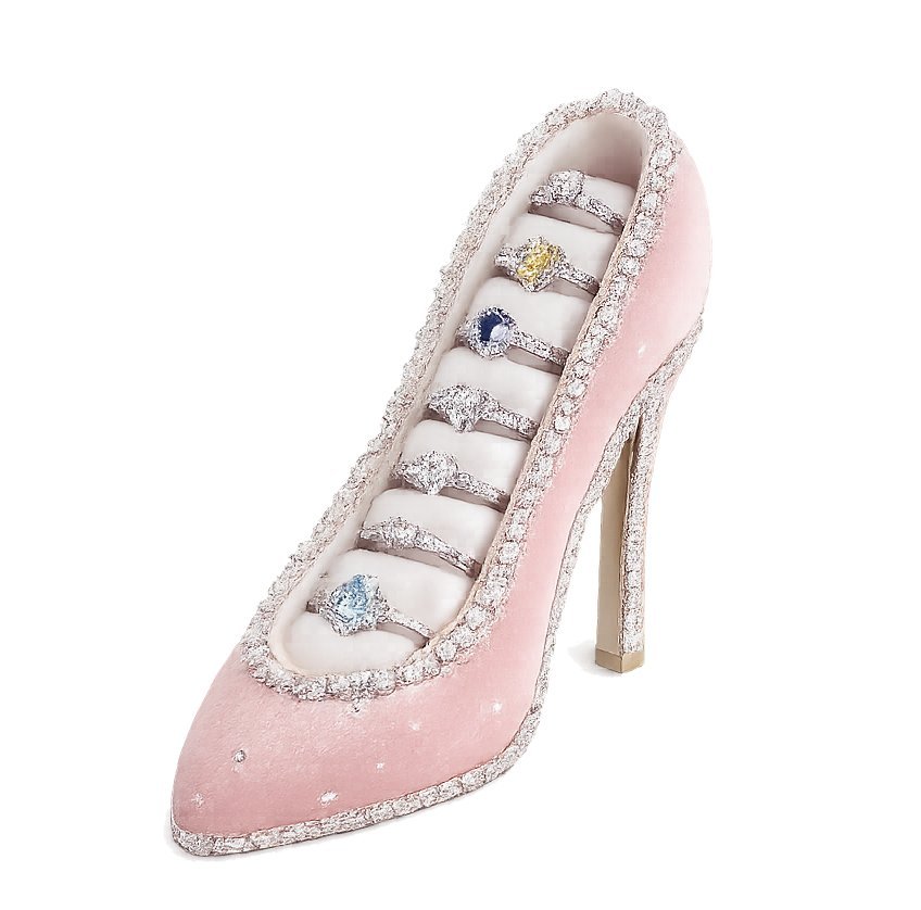 Stojak Organizer na Biżuterię w Kształcie Szpilki Różowy