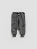 Spodenki dla niemowląt - Reserved - Bawełniane joggery - czarny - miniaturka - grafika 1