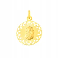 Wisiorki - Zawieszka Złota Z Matką Boską Częstochowską 585 - miniaturka - grafika 1