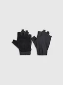 Rękawiczki rowerowe - 4F Rękawiczki rowerowe z żelowymi wkładkami uniseks - czarne XS - miniaturka - grafika 1