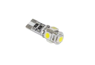 CANBUS Vipow ZAR0380 Żarówka samochodowa LED T10 5 x SMD5050 biała LEC-ZAR0380 - Żarówki samochodowe - miniaturka - grafika 1