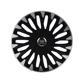 Kołpaki OMP Stinger Speed Czarny Srebrzysty 15" (4 uds) - Kołpaki samochodowe - miniaturka - grafika 1