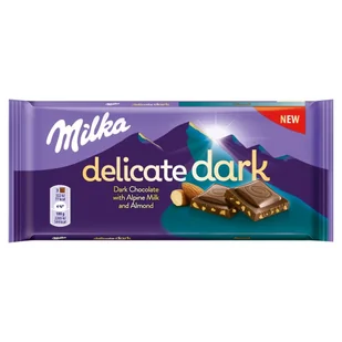 CZEK MILKA DARK 85G ALMOND - Czekolada - miniaturka - grafika 1