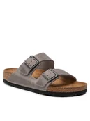Klapki i japonki męskie - Birkenstock Klapki Arizona Bs 552801 Szary - miniaturka - grafika 1