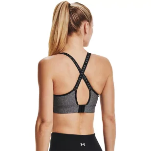 Biustonosz sportowy Under Armour Infinity Mid Heather Cover - Bielizna sportowa damska - miniaturka - grafika 5