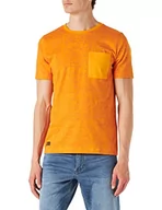 Koszulki męskie - Camel Active Męski T-Shirt, Sun Orange, M - miniaturka - grafika 1